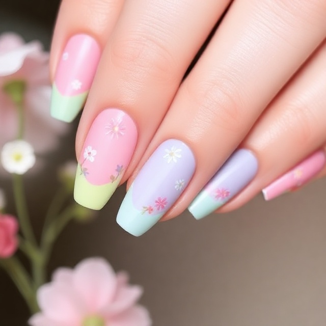 Nail Designs 4 blue fake nail designs