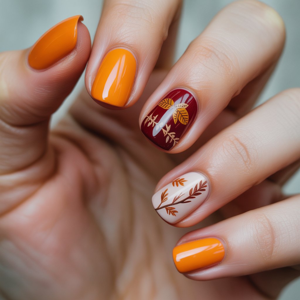 Fall Nails 7 simple fall nails