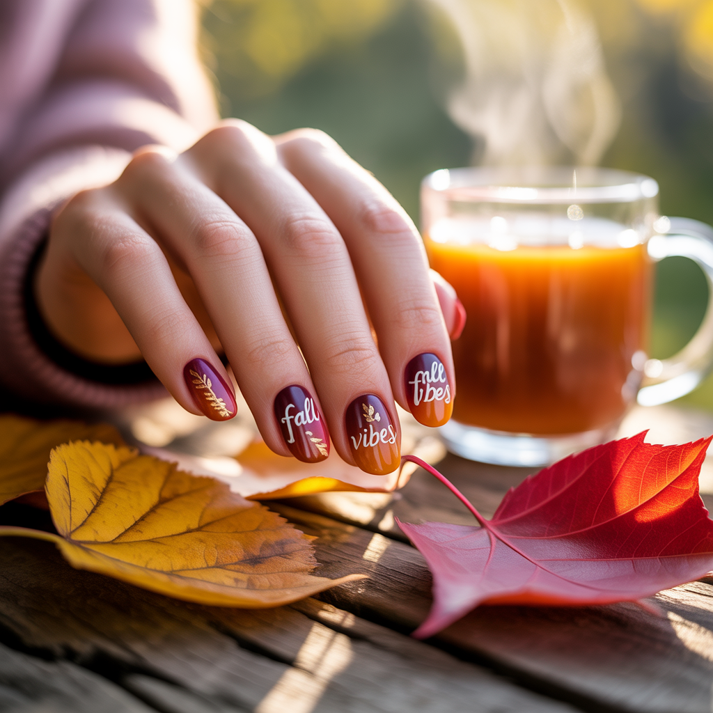 Fall Nails 2 fall nail ideas