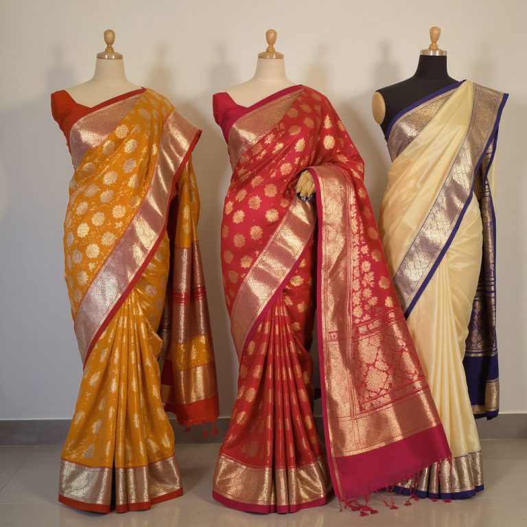 Saree Designs 10 pattu saree blouse designs