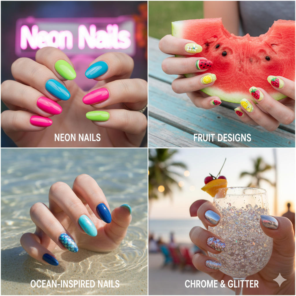 Nail Designs 6 fake nails christmas designs