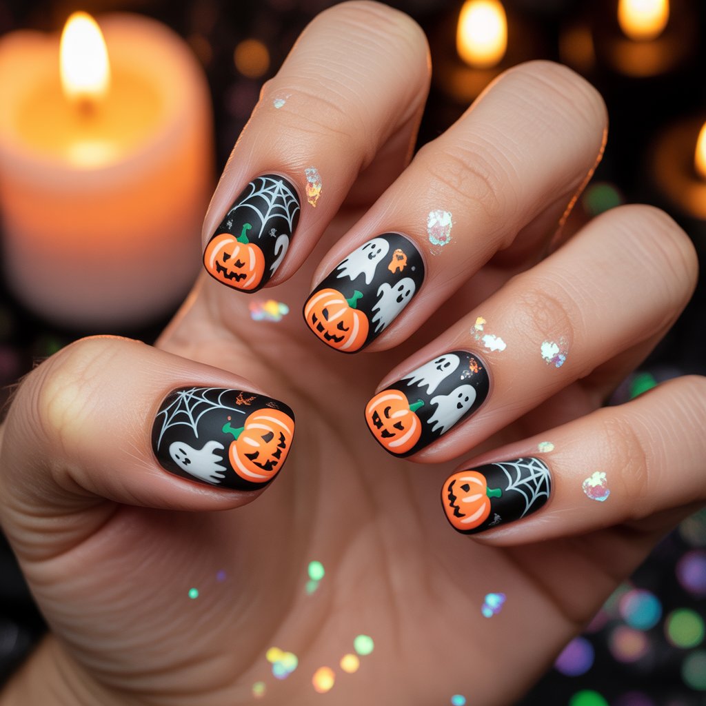 Halloween Nails 11 halloween nail inspo